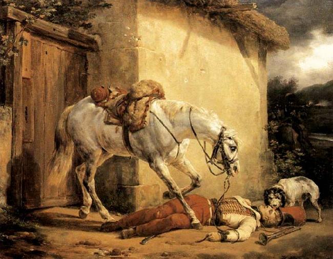 Claude-joseph Vernet The Wounded Trumpeter oil painting picture